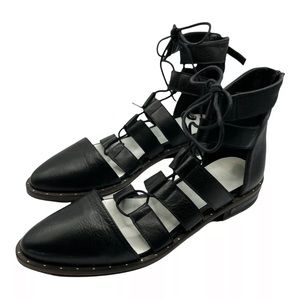 Freda Salvador Black Gladiator Sandals
